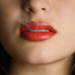 Lippenstift und Rauchen